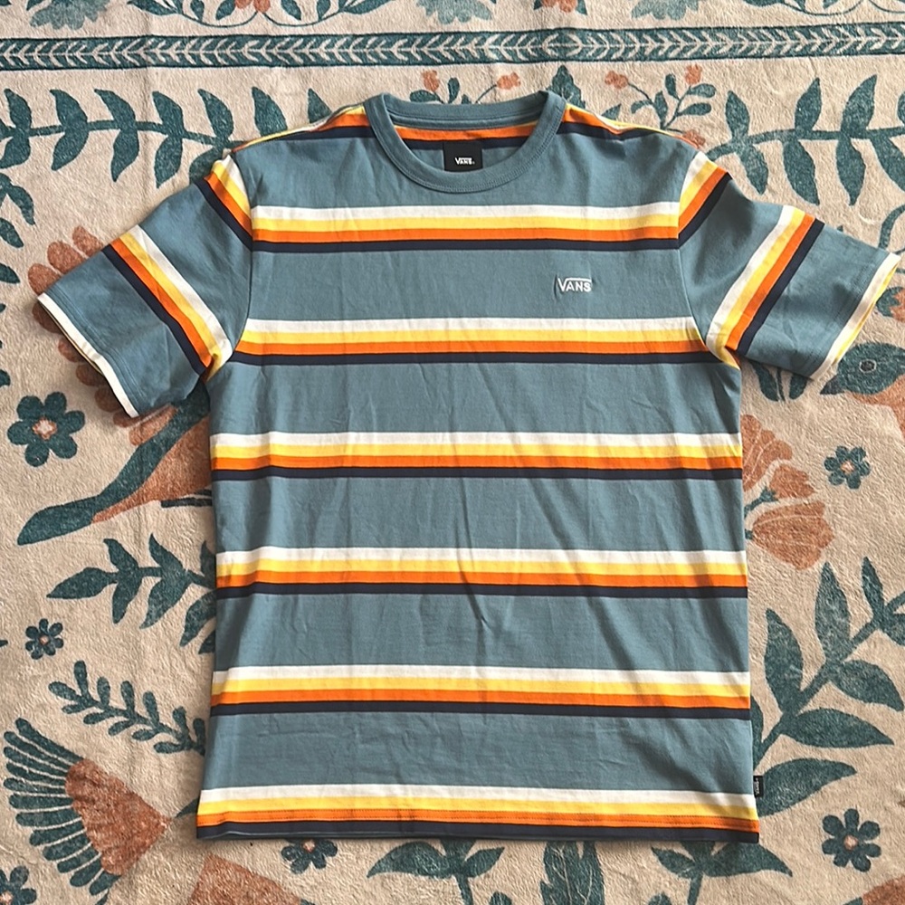 Vans Blue and Orange Short Sleeve Tee